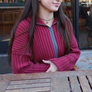 VINTAGE zip up sweater